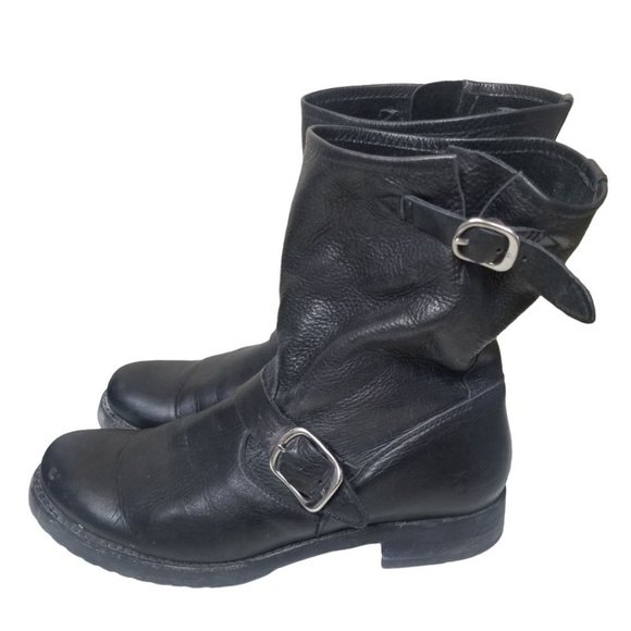 Frye Womens 10B Black Leather Slouchy Veronica Sho - Picture 5 of 10